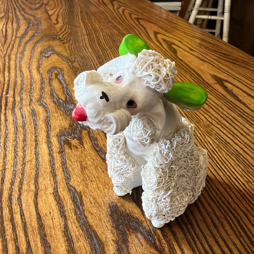 Antique Ceramic Spaghetti Poodles!  Set of 2